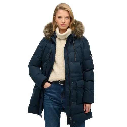 슈퍼드라이 Everest Mf Mid Faux Fur Puffer 자켓 142824836