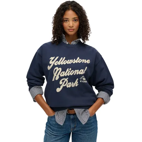 슈퍼드라이 Lo-Fi Outdoor Loose Crew 스웨터 142824847