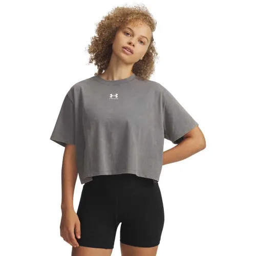 언더아머 Rival Boxy Wash 반팔 티셔츠 142831289