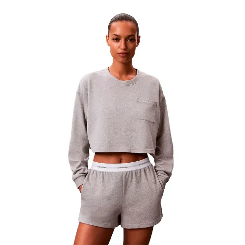 캘빈클라인 LV00QS7517 긴팔 파자마 티셔츠 142870163