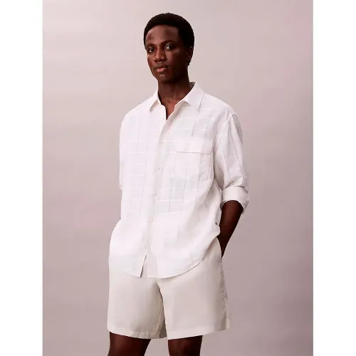 캘빈클라인 LV04LC617G Linen 반바지 142870250