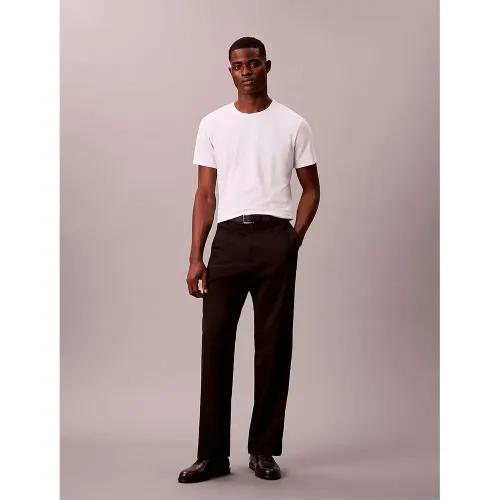 캘빈클라인 Supima Interlock Solid 반팔 티셔츠 142870422