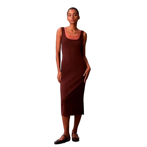 캘빈클라인 Interlock 긴팔 미디 원피스 142871186