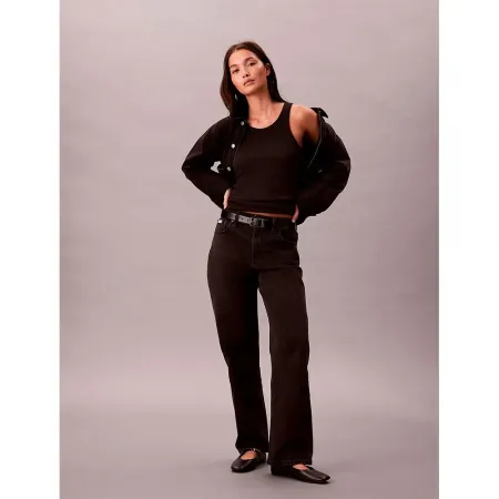 캘빈클라인 LV047B909G Straight Fit 하이웨이스트 청바지 142871352