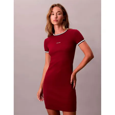 캘빈클라인 LV047D202G 반팔 짧은 원피스 142871437