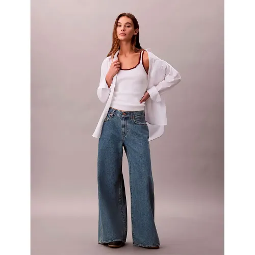 캘빈클라인 LV047D717G Ultra Wide Leg 청바지 142871540