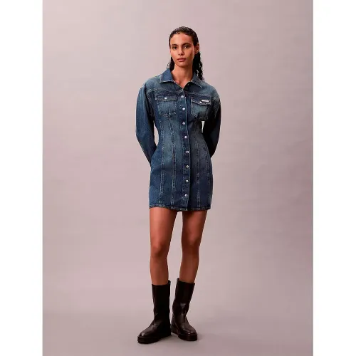 캘빈클라인 LV047D774G 긴팔 짧은 원피스 142871556