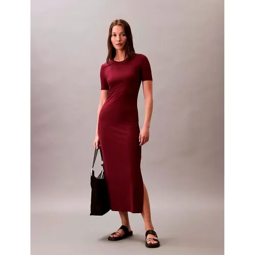 캘빈클라인 Modal 반팔 미디 원피스 142872097