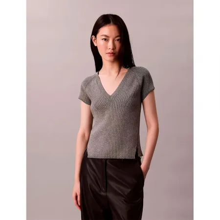 캘빈클라인 Snowy 반팔 V넥 티셔츠 142872186