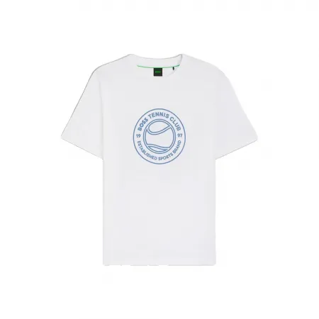 보스 로고 반팔 티셔츠 142934274