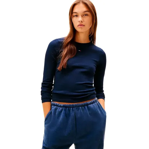 타미힐피거 에센셜 Slim 핏 긴팔 티셔츠 2 팩 142951305