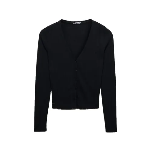 슈퍼드라이 Athletic 에센셜 Pointelle 카디건 142979768