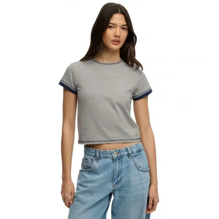 슈퍼드라이 Athletic 에센셜 Layered 반팔 티셔츠 142979780