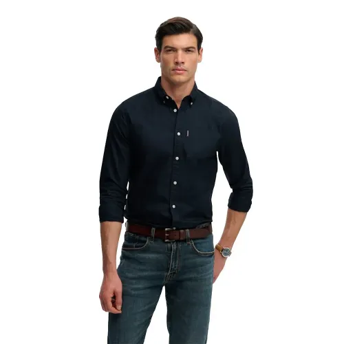 슈퍼드라이 에센셜 Oxford 긴팔 셔츠 142979820