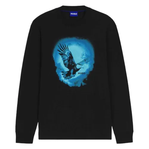 휴고 보스 Nagtox 10272987 BLUE 긴팔 티셔츠 142987977