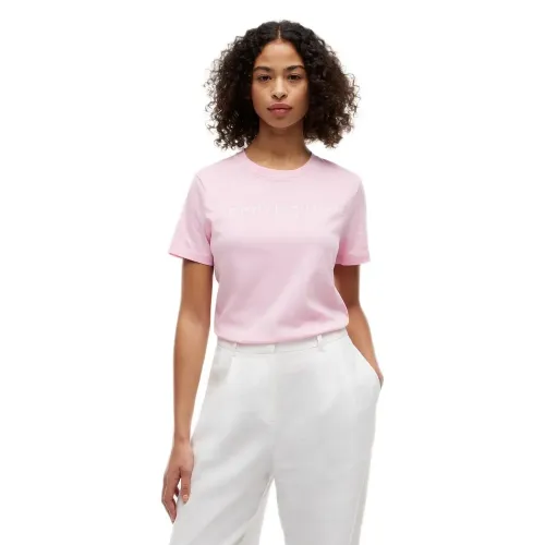 타미힐피거 Corp 로고 레귤러 핏 반팔 티셔츠 143038141