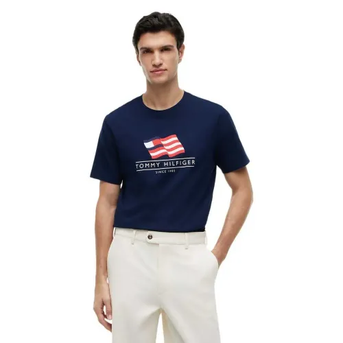 타미힐피거 Main Flag 반팔 티셔츠 143038183