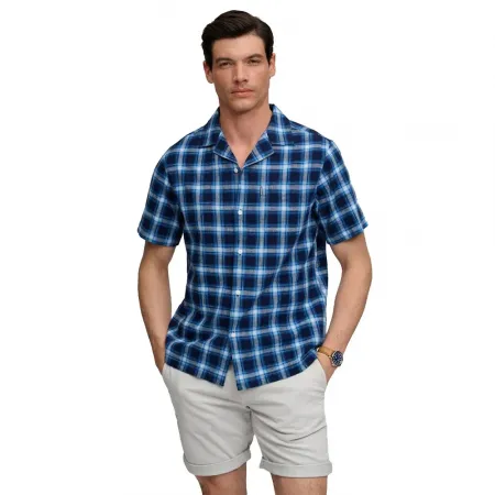 슈퍼드라이 Cabana Check 반팔 셔츠 143062973