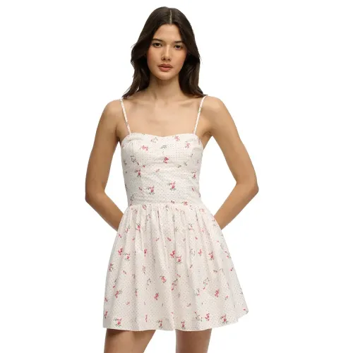 슈퍼드라이 Corset Cami 나시 짧은 원피스 143062982