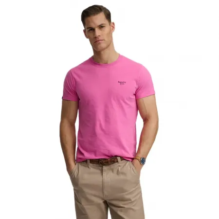 슈퍼드라이 에센셜 Serif 로고 엠브로이더드 반팔 티셔츠 143063004