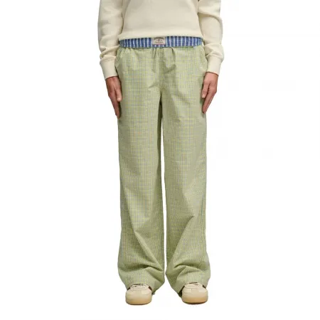 슈퍼드라이 Mini Check 코튼 바지 143063042