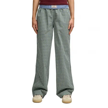 슈퍼드라이 Mini Check 코튼 바지 143063044