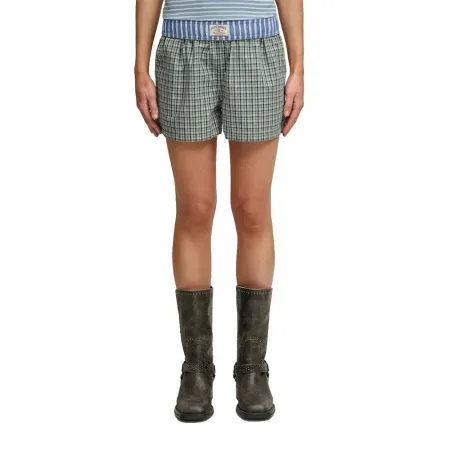 슈퍼드라이 Mini Check 코튼 반바지 143063048