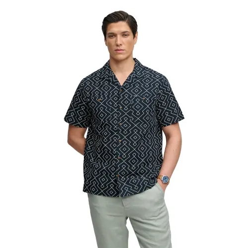 슈퍼드라이 프리미엄 Printed Beach 반팔 셔츠 143063054