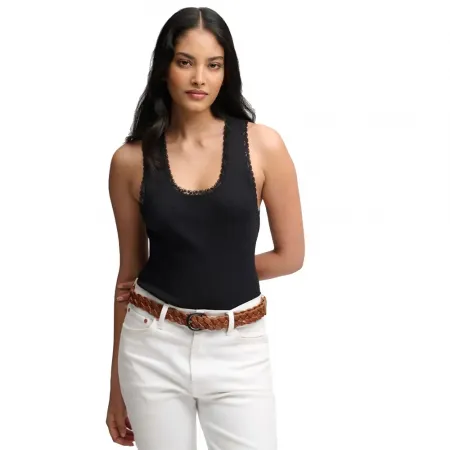 슈퍼드라이 빈티지 Lace Trim 조끼 143063073