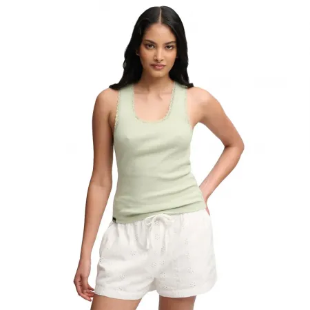 슈퍼드라이 빈티지 Lace Trim 조끼 143063078