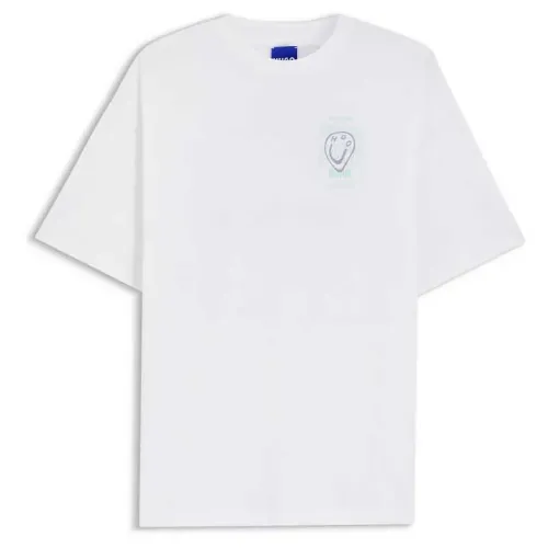 휴고 보스 오버핏 10279034 BLUE 반팔 티셔츠 143067483