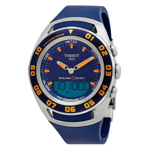TISSOT T056420270410 45mm 10ATM Quartz Analogue/Digital 시계 143077143