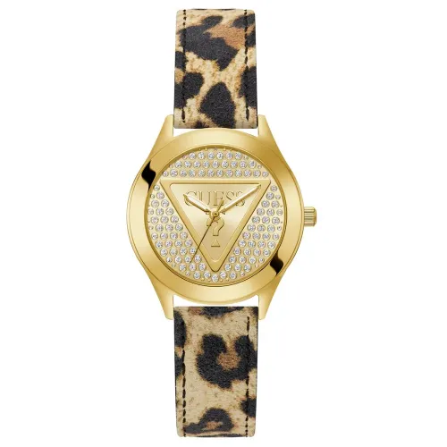 게스 Glitz Plaque 34mm 3ATM Quartz/Analogical 여성용 시계 143088774