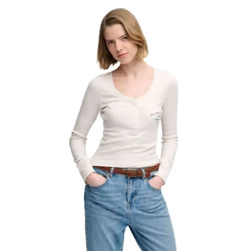 슈퍼드라이 Athletic Button Down 긴팔 티셔츠 143124411