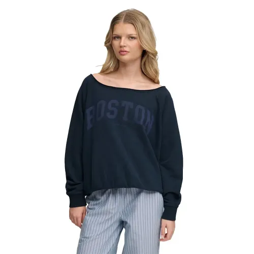 슈퍼드라이 Athletic 에센셜 Bardot Crew 스웨터 143124413