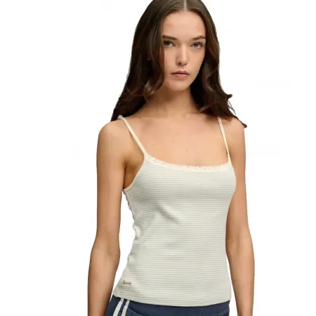 슈퍼드라이 Athletic 에센셜 Lace Cami 나시 상의 143124418