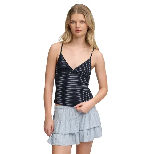 슈퍼드라이 Athletic 에센셜 V Neck Waffle Cami 나시 상의 143124426