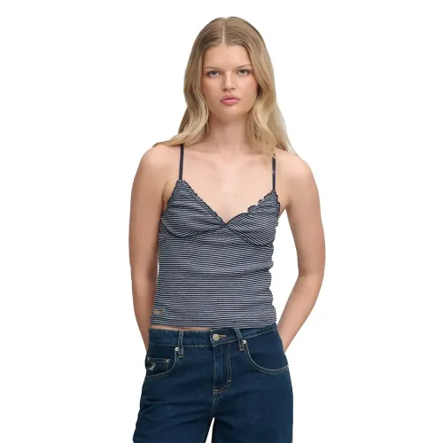 슈퍼드라이 Athletic 에센셜 V Neck Waffle Cami 나시 상의 143124427