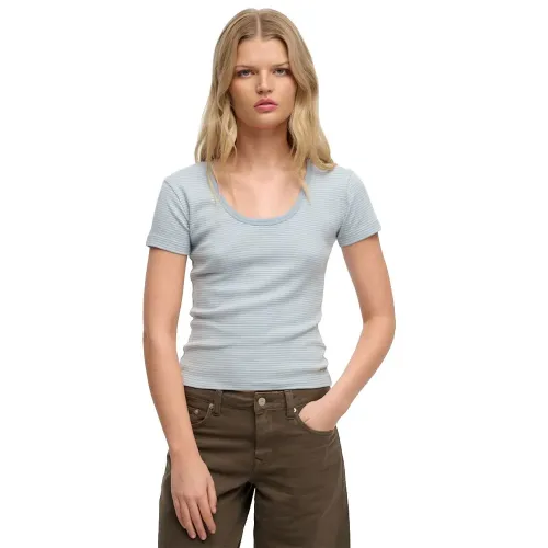 슈퍼드라이 Athletics 에센셜 Striped 반팔 티셔츠 143124433