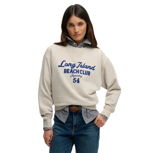 슈퍼드라이 Beach 클럽 루즈 Crew 스웨터 143124436