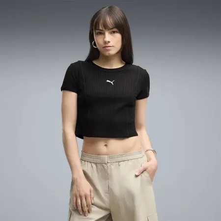 푸마 에센셜 Ribbed 베이비 반팔 셔츠 143158285