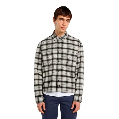 디키즈 Jerome 크롭 Flannel 반팔 셔츠 143241273