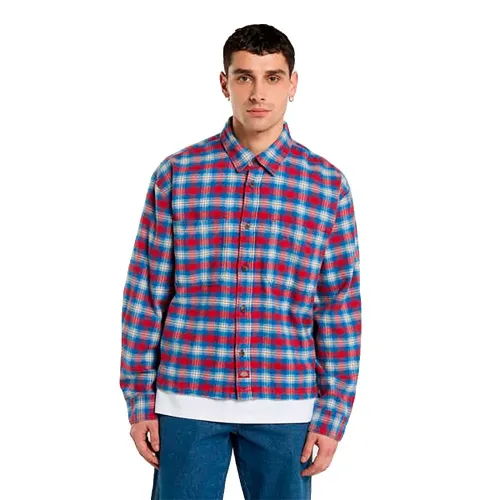 디키즈 Jerome 크롭 Flannel 반팔 셔츠 143241275