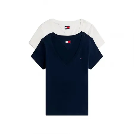 타미힐피거 DW0DW21367 반팔 V넥 티셔츠 2 팩 143304947