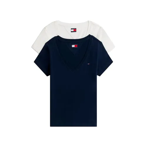 타미힐피거 DW0DW21367 반팔 V넥 티셔츠 2 팩 143304947
