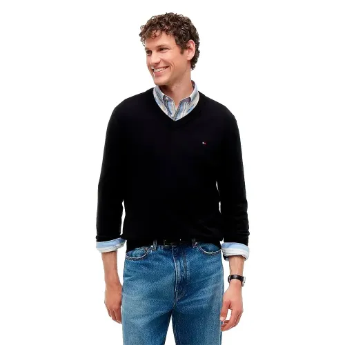 타미힐피거 MW0MW28047 Cashmere V넥 스웨터 143320106