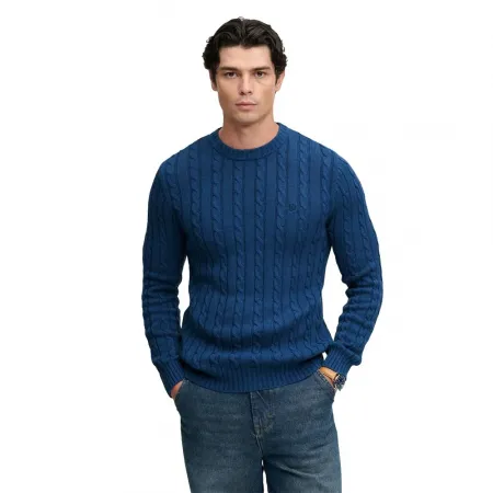 슈퍼드라이 코튼 Cable Knit 크루 스웨터 143323741