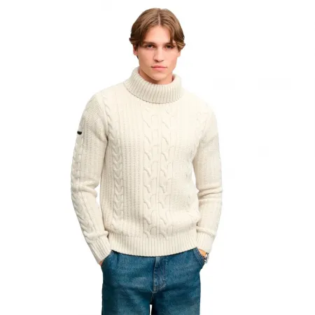 슈퍼드라이 Jacob Cable Roll Neck 점퍼 스웨터 143323961