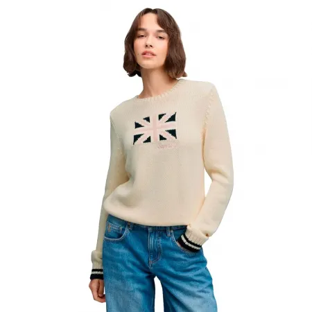 슈퍼드라이 스테이트먼트 Flag Knit 스웨터 143324218