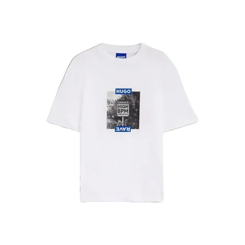 휴고 보스 Nobim 10258299 블루 반팔 티셔츠 143375945